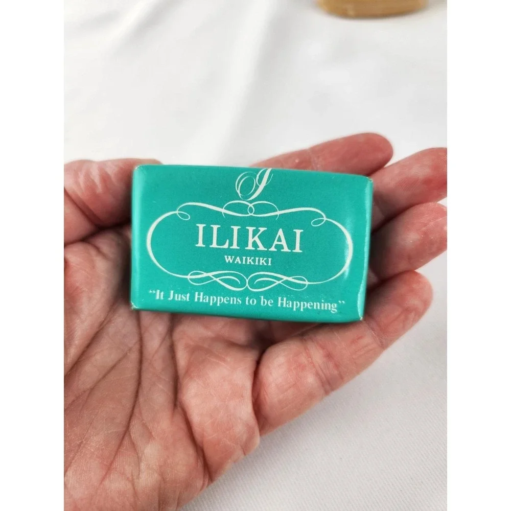 Vintage Travel Soap Bar Ilikai Waikiki Malaga Inn Hotel Oahu Hawaii Cleanser